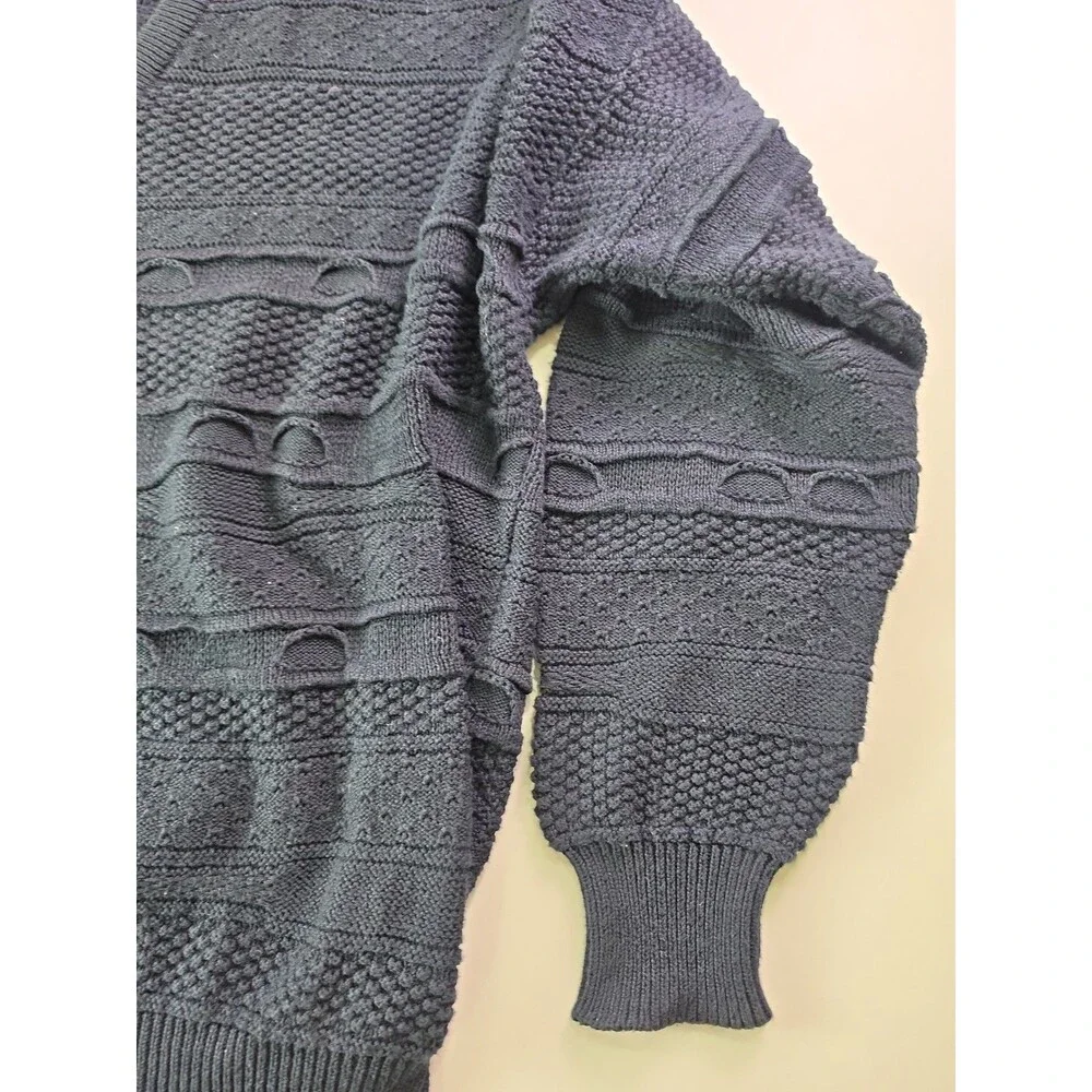 Vintage Titleist By Corbin Cotton Cable Kint Sweater Mens Large Black 2XL